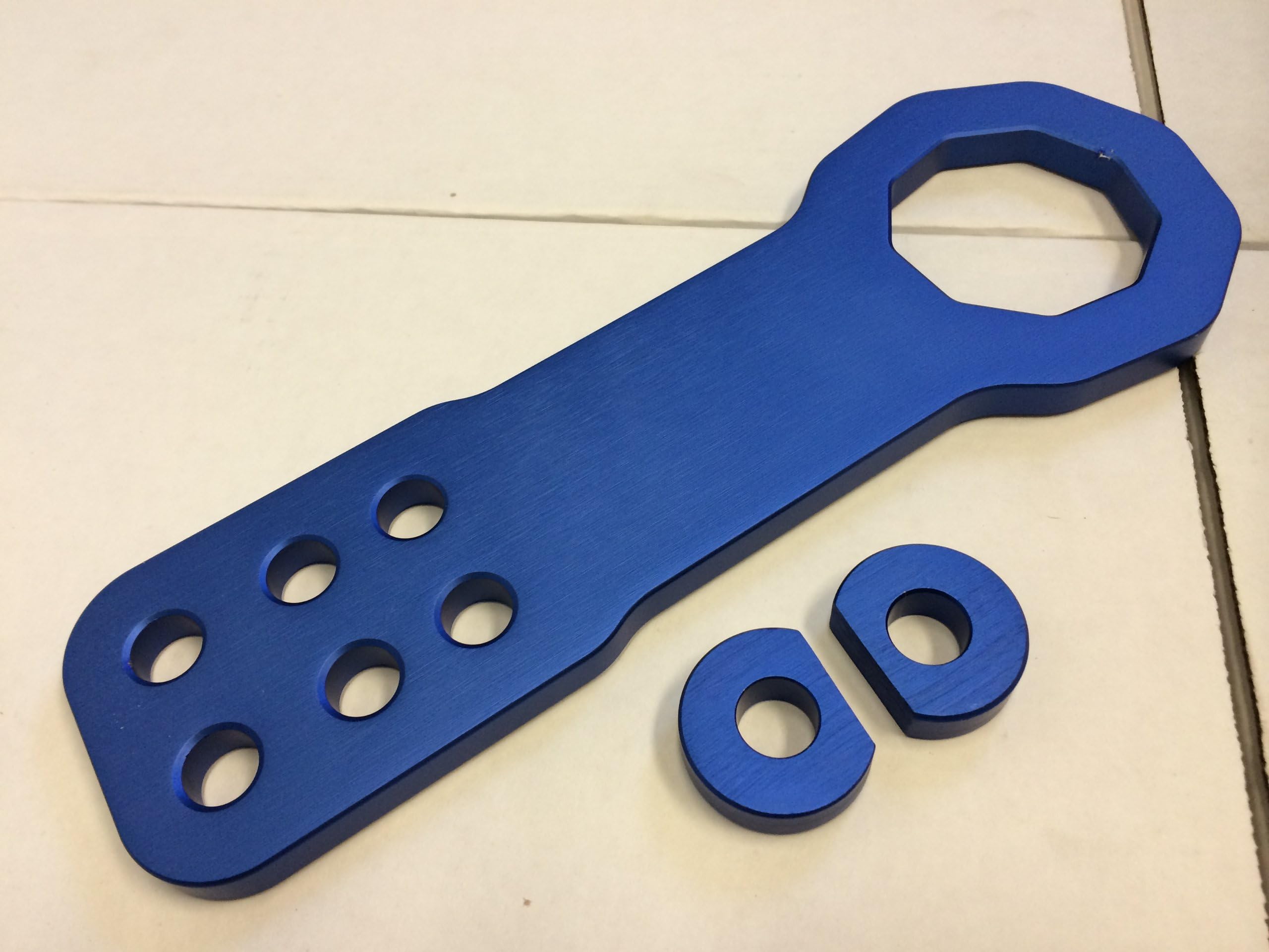 DHP Universal Front Towhook Towing Tow Hook Kit Blue Color