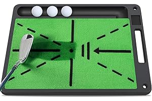 VOXOR Golf Hitting Mat, 5x4 ft Golf Mats Practice Indoor/Outdoor, Professional Golf Matt Includes 3 Interchangeable Strips for Optimal Practice, Heavy Duty Artificial Turf Hitting Mat