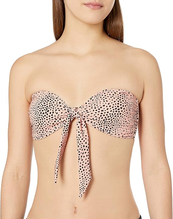 twist front bandeau bikini top