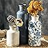 ooit Ceramic Vintage Vases Set of 3, Blue and White Flower Decorative Vase Chinoiserie Decor Rustic Farmhouse Retro Floral Va