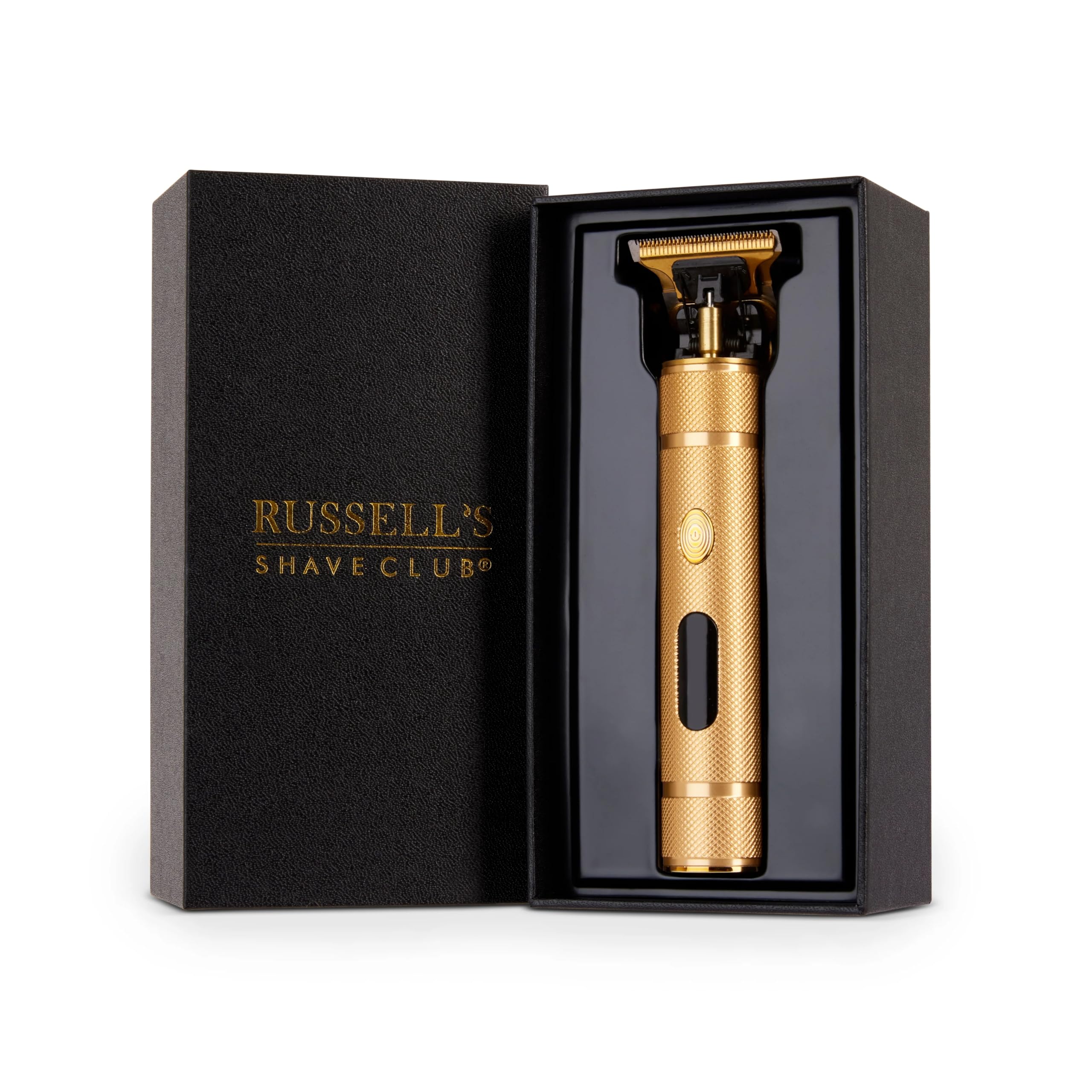 Russell's Precision Pro Electric Cordless Beard Trimmer Detailers with Ceramic Blades (Gold) - Premium Barber Quality