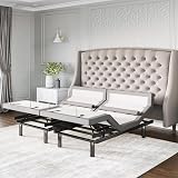 Sven & Son Platinum Adjustable Bed Base Frame Only, Head and Foot Lift, Lumbar Support, Head-Pillow-Tilt, Massage, Under-Bed Lights, USB - King