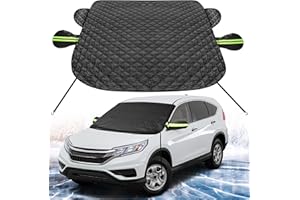 SZYUCHEN Car Windshield Cover for Ice and Snow Compatible with Subaru Crosstrek Forester CX30/CX-30 HRV Kicks Seltos Small SUV, Magnetic Anti-Snow Cover Winter Frost Shield with Side Mirror Covers