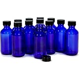 12 Kobaltblaue Glasflaschen Mit Deckel – Je 473 Ml, UV-Schutz, Für Öle & Flüssigkeiten