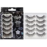 Essential Faux Mink 3D Lashes - Fancy by Rude Cosmetics for Women - 5 Pair Eyelashes