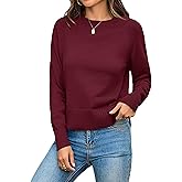 Totatuit Women Cute Cropped Sweater Mock Neck Long Sleeve Lightweight Knit Loose Pullover Sweaters 2025 Fall Trendy Outfits