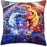 Sonic The Hedgehog 3 - Sonic VS Shadow Throw Pillow