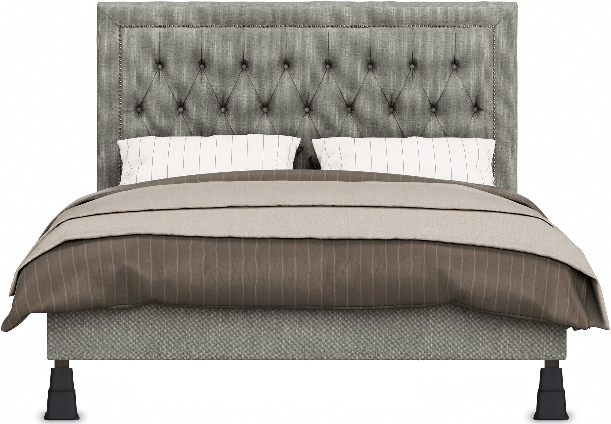 (Black) - Premium Adjustable Furniture Risers - 5 to 23cm Bed Riser, Table Riser, Chair Riser or Sofa Riser - 8 Piece Set (Black) - by Utopia Bedding