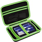 Peyyargo Storage Case Compatible with Leapfrog LeapPad Academy/LeapPad Ultimate/Epic Academy Edition Learning Tablet (Black + Green)