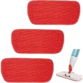 3 Pack Microfiber Mop Pads for OXO Good Grips Spray, Reusable &amp; Washable, Mop Not Included, Red