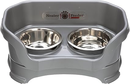 Amazon Com Neater Feeder Deluxe Dog Small Gunmetal Grey Pet