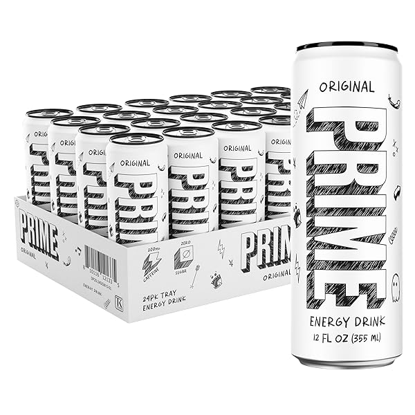 PRIME ENERGY ORIGINAL, ZERO SUGAR ENERGY DRINK, PREWORKOUT...
