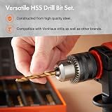 VonHaus 99pc HSS Drill Bit Set with Case 1.5-10mm Titanium Coated view 5