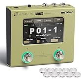 HOTONE Multi Effects Processor Pedal Guitar Bass Amp Modeling IR Cabinets Simulation Multi LanguageStereo OTG USB Audio Interface Ampero Mini MP-50 (include 10 PCS Additional Footswitch Toppers)