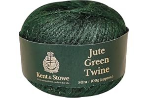 Kent and Stowe 70100800 Kent & Stowe Jute Garden Twine Green 80m 100gm, 80 m