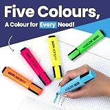 Eziglide 48-Pack Highlighters Neon Assorted Colours 1-4.5mm Chisel Tip Pens view 3