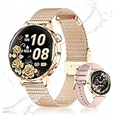 PODOEIL Smart Watch for Women, 1.27 Inch HD Touchscreen, Bluetooth Calling, Heart Rate & Sleep Tracking, 100+ Sports Modes, IP68 Waterproof Fitness Tracker for Android & iPhone (Rose Gold