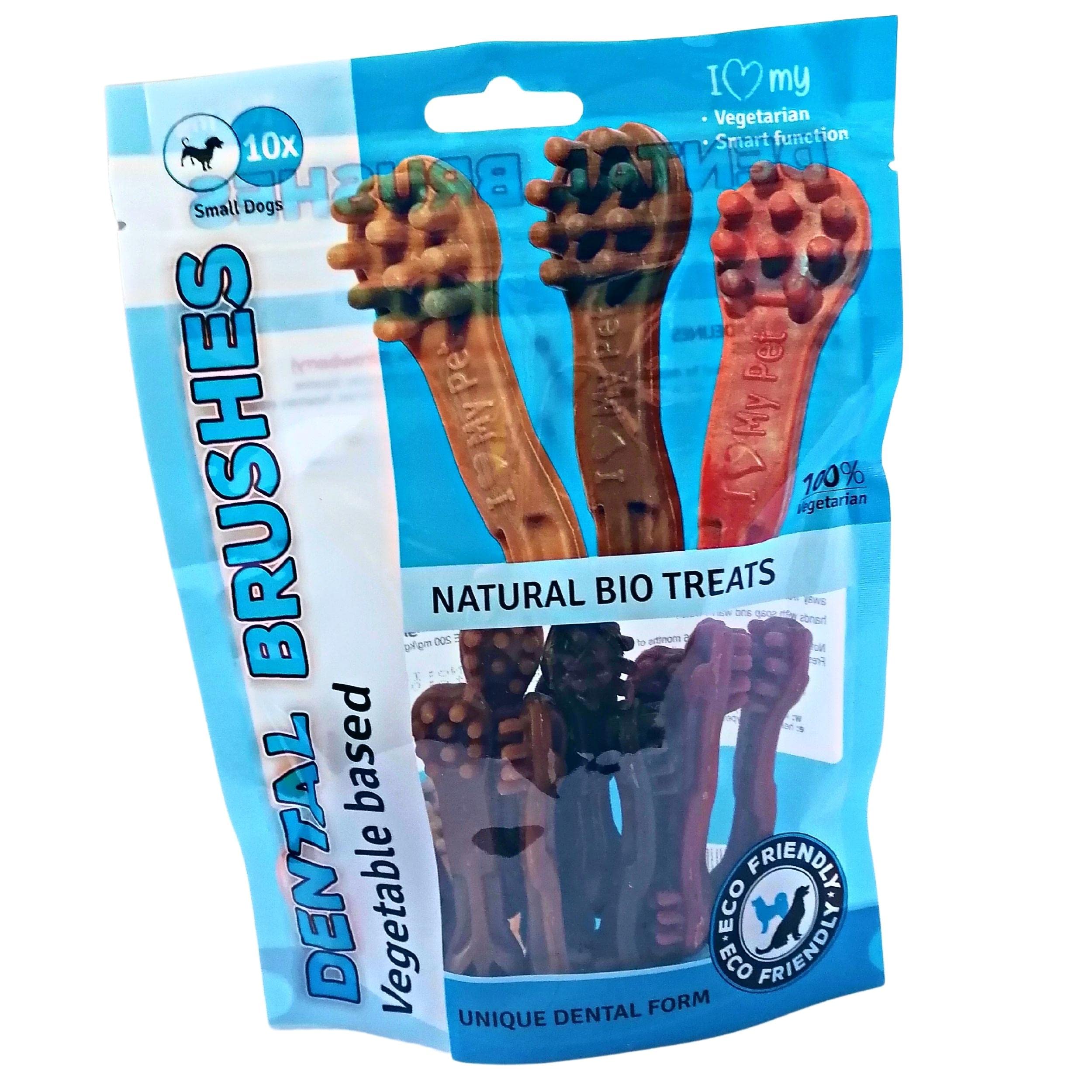 Dental Brushes (vegetable based) 10 Per Pack dog Treats/Chews150g