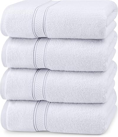 Utopia Towels 16 Piece Bath Set Premium 100% Ring Spun Cotton White