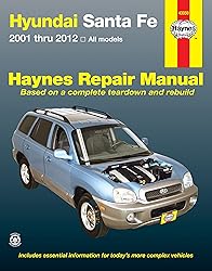 Hyundai Santa Fe: 2001 thru 2012 All models