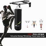 JX FITNESS Wall Mounted Pull Up Bar Folding Upper Body Gym Bracket view 2