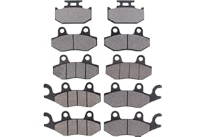 MOTOKU Front and Middle and Rear Brake Pads for Yamaha Rhino 700 2008-2013
