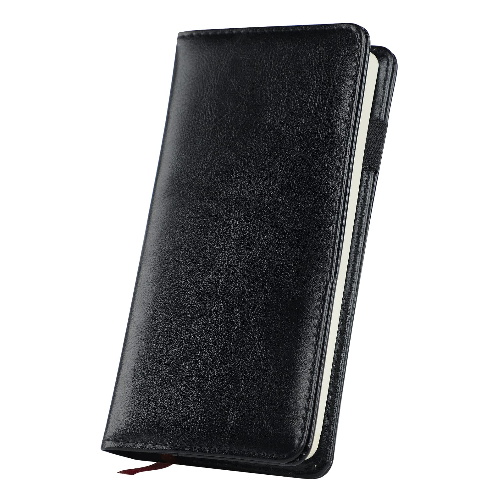 ITODA Weekly Planner Notebook A6 Appointment Books Hardback Small Journal Daily Planners Portable schedule book with Lined Pages for Work School Home Personal Organized Black