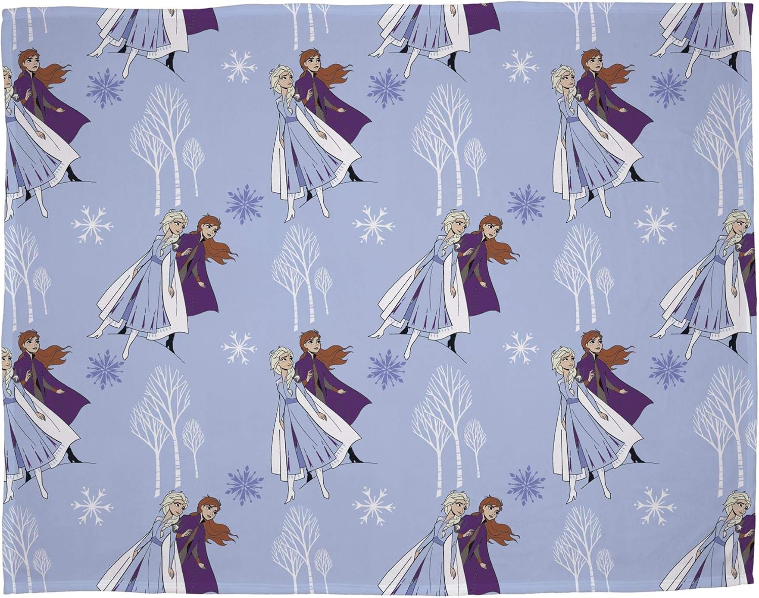 Frozen 2 Official Disney Fleece Throw Elsa & Anna Nostalgic Design