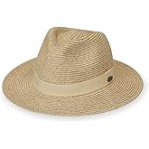 Wallaroo Hat Company Women’s Caroline Fedora Sun Hat – UV Sun Protection, Packable, Adjustable, Travel-Friendly, Medium Size