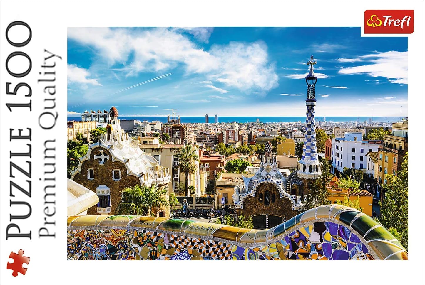 Trefl26147 Park Güell, Barcelona, Spanien 1500 pieces, premium quality, for adults and children aged 12 and over Jigsaw Puzzle, Coloured