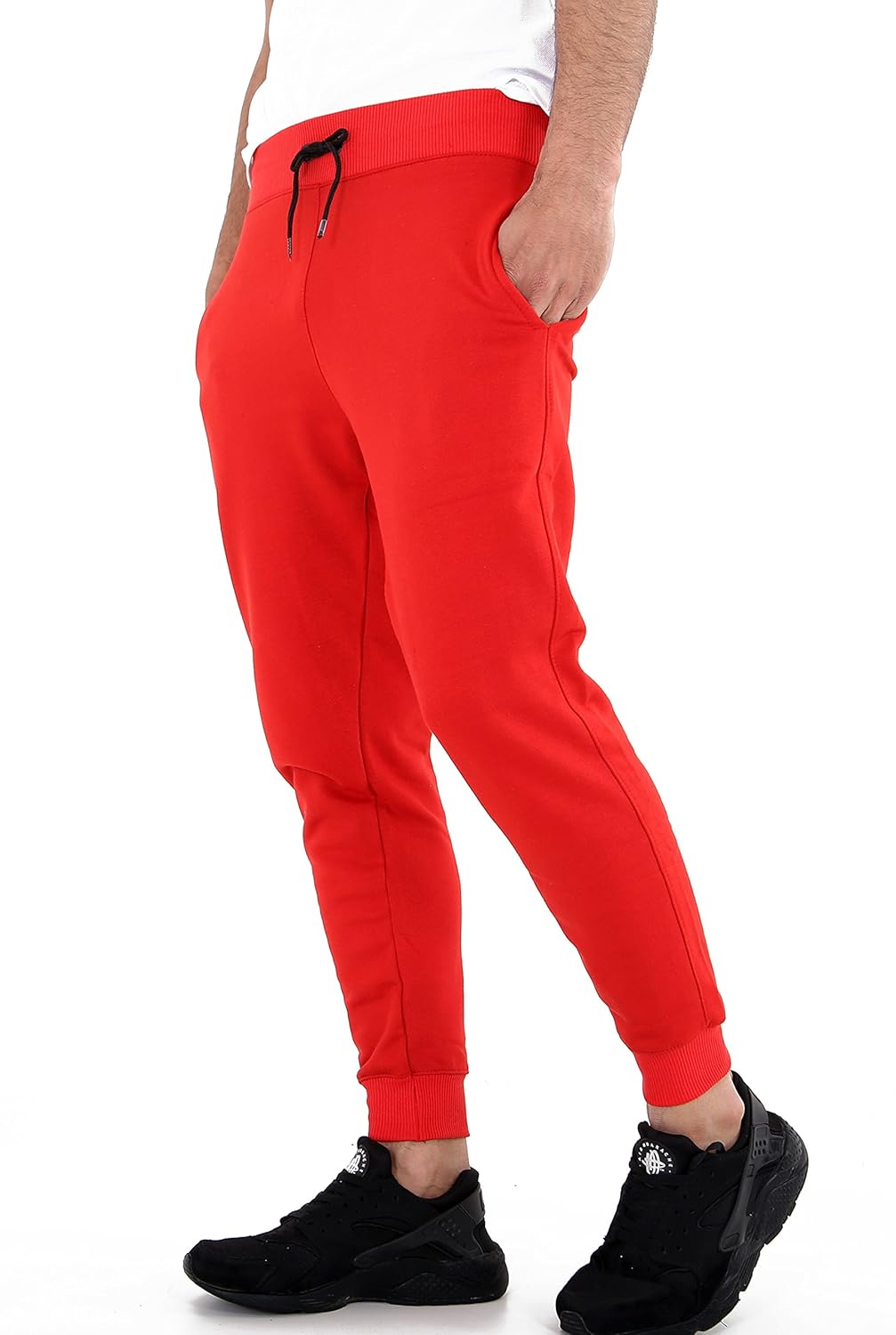 kids red jogging bottoms
