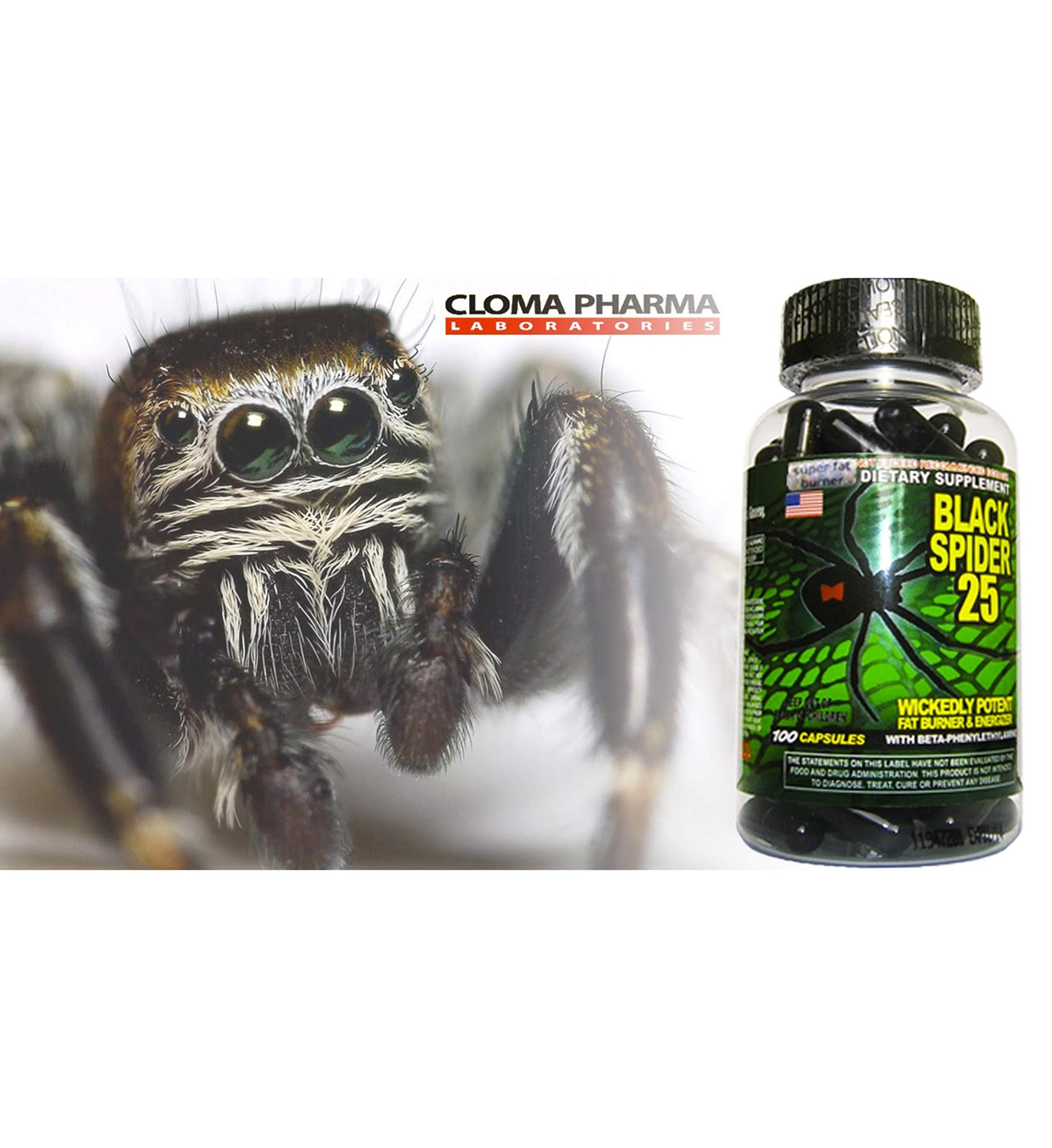 Cloma Pharma Black Spider Fat Burner Diet Pill Buy Online in UAE