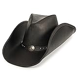 Minnetonka Silverton Dude Hat - Leather Cowboy Hat