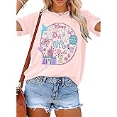 ALLTB Magical Shirt Women Best Day Magic Kingdom Tshirt Family Vacation Tee Summer Holiday Shirts Short Sleeve Tee Tops