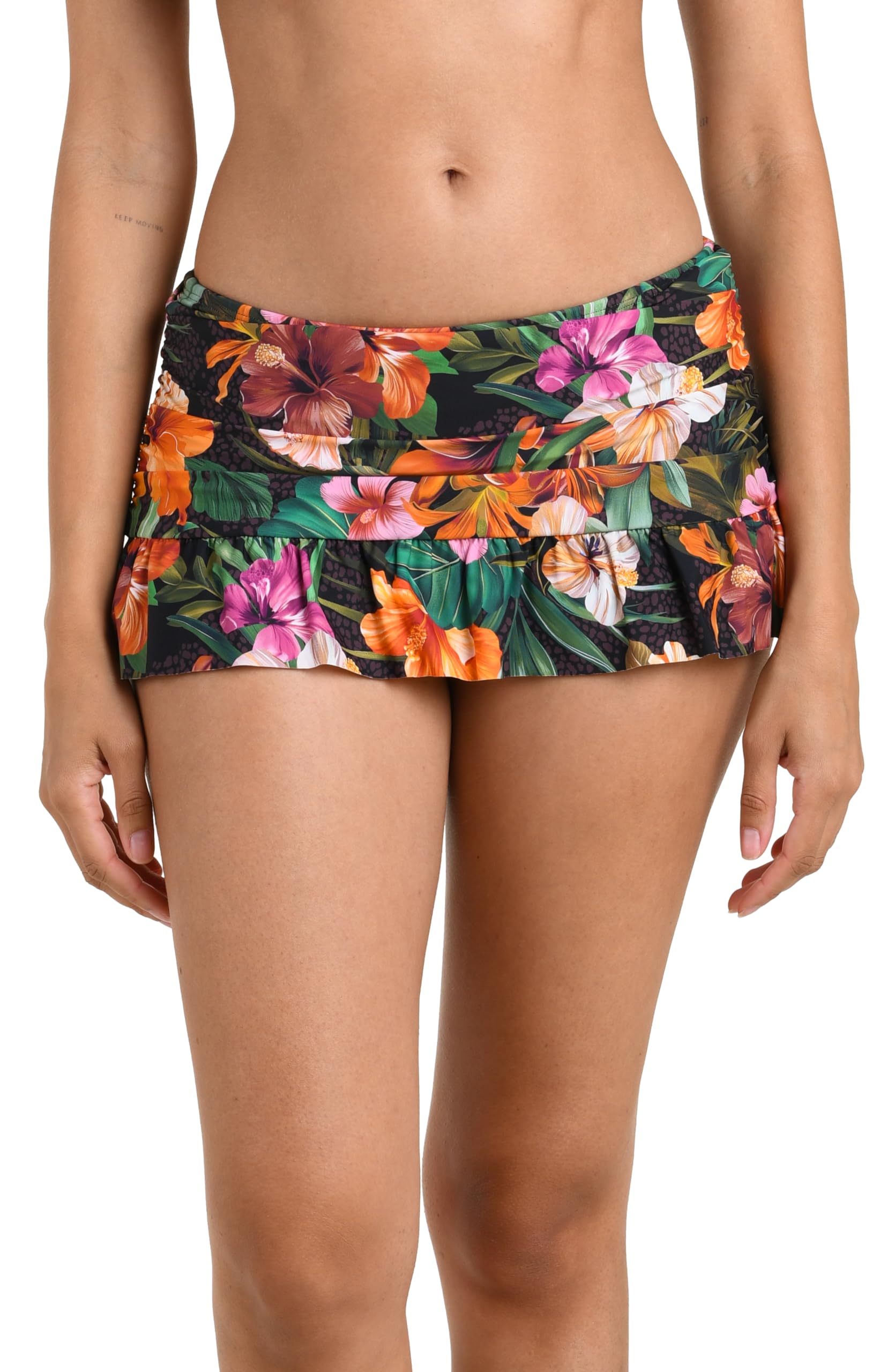 La Blanca Women's Skirted Hipster Bikini Swimsuit Bottom, Multi, 8 Image