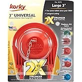 Korky 3070BP Large 3" 2X High Performance Universal Toilet Flapper, Red