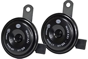 HELLA 011225891 Black 77mm 12V BX Disc Horn Kit (Honda)