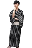 Edoten Men's Kimono Japan Shijira Weaving Yukata