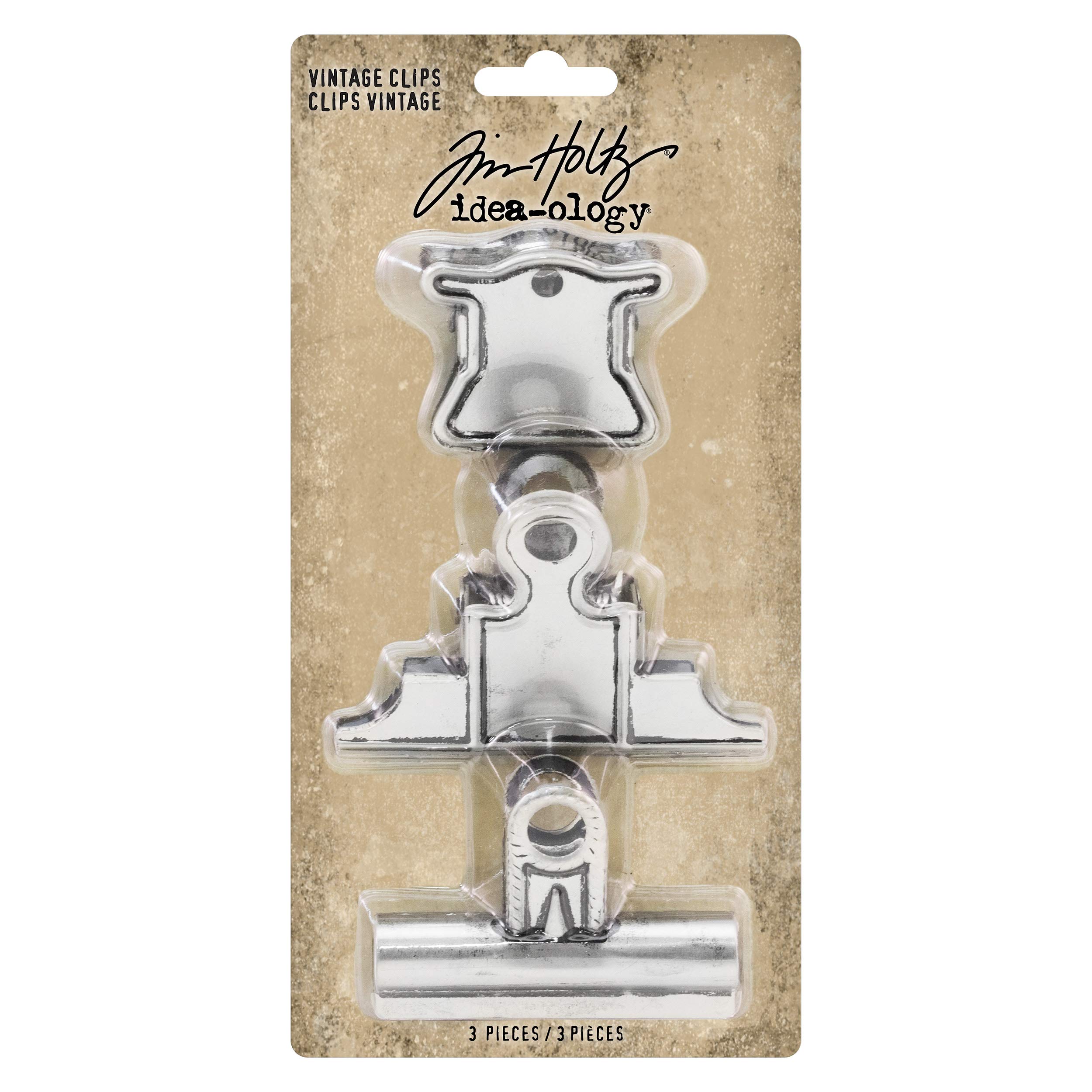 Tim Holtz - Advantus Vintage Clips, Metal, Silver, One Size