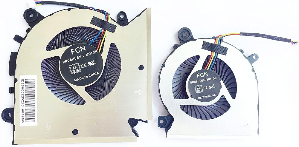Fleshy Leaf CPU GPU Cooling Fan for MSI GF63 GF65 Thin MS-16R1 MS-16R2 MS-16R3