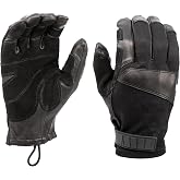 HWI Gear TFR100 Tactical Fast Rope Glove, Thick Goatskin Leather, Dexterity, Adventure, Outdoor Sport, Climbing, Rappelling