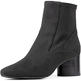 Donald Pliner Women’s GAIGE Heeled Ankle Booties - 2” Stacked Block Heel, Zip Closure Ankle Boots, Fashion Women’s Boot