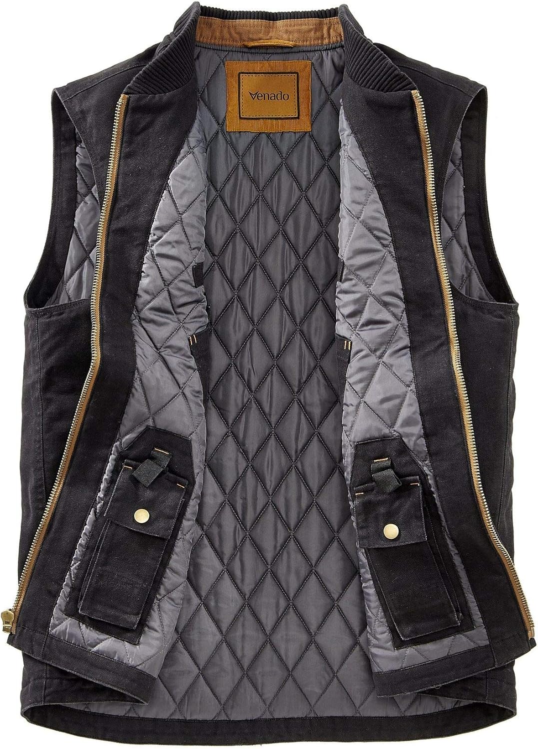 Venado Concealed Carry Vest for Men - Heavy Duty Canvas - Conceal Carry Pockets… (Medium): Clothing