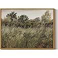 InSimSea Framed Canvas Wall Art Decor, Vintage Natue Landscape Art, Country Wilderness Painting Picture, Retro Decor for Bedroom Living Room, Office, Bathroom, Hallway, Room,12"x16"