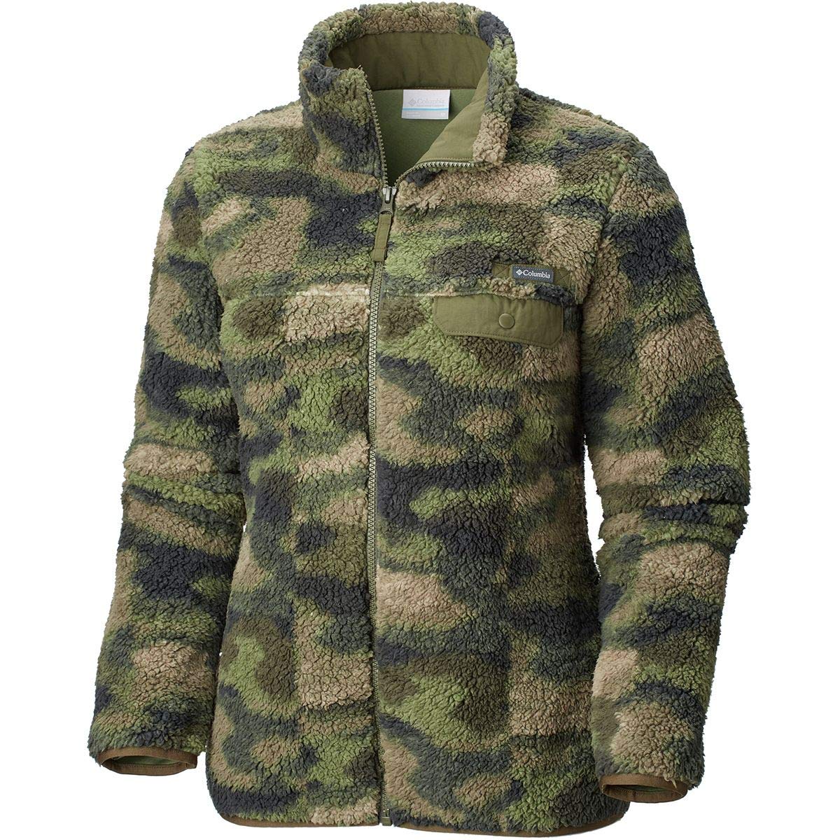 camo columbia fleece jacket