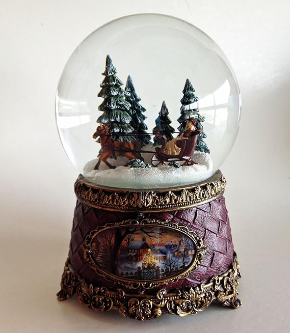 Snow Globes Sleigh Ride Together Musical Snow Globe