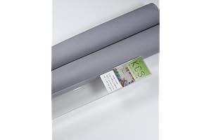 KCS 2 pc of 15" x 18" Counted Cross Stitch Cotton Aida Cloth Needlework Fabric (Light Steel Grey, 18CT)