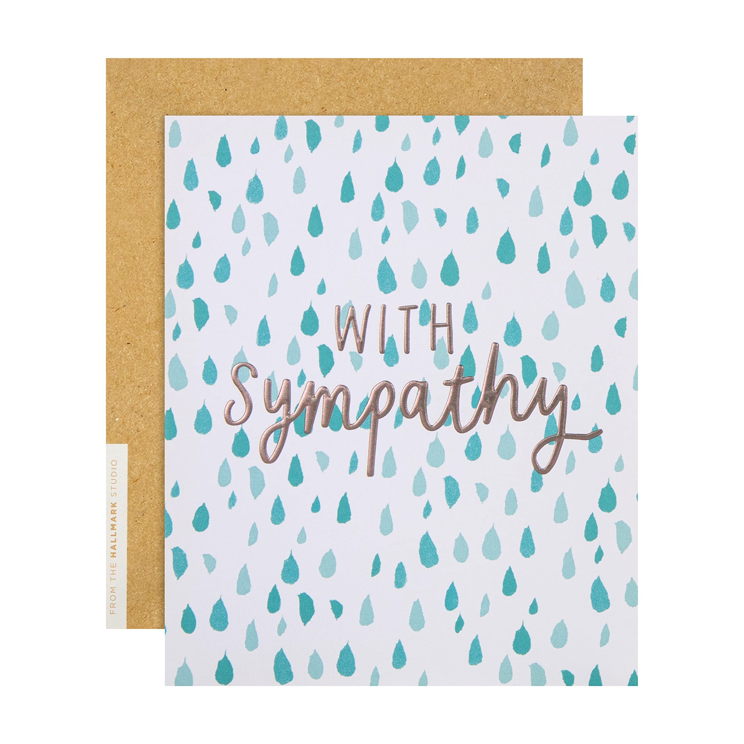 Hallmark Sympathy Card - Embossed Text Design