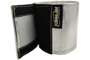 XINHAN AUTO PARTS Xinhan Aluminum fiberglass heat shielding Universal Starter heat shield 7 X 24in and 5.5 x 17in Wrap Self Attaching (5.5" x 17“)