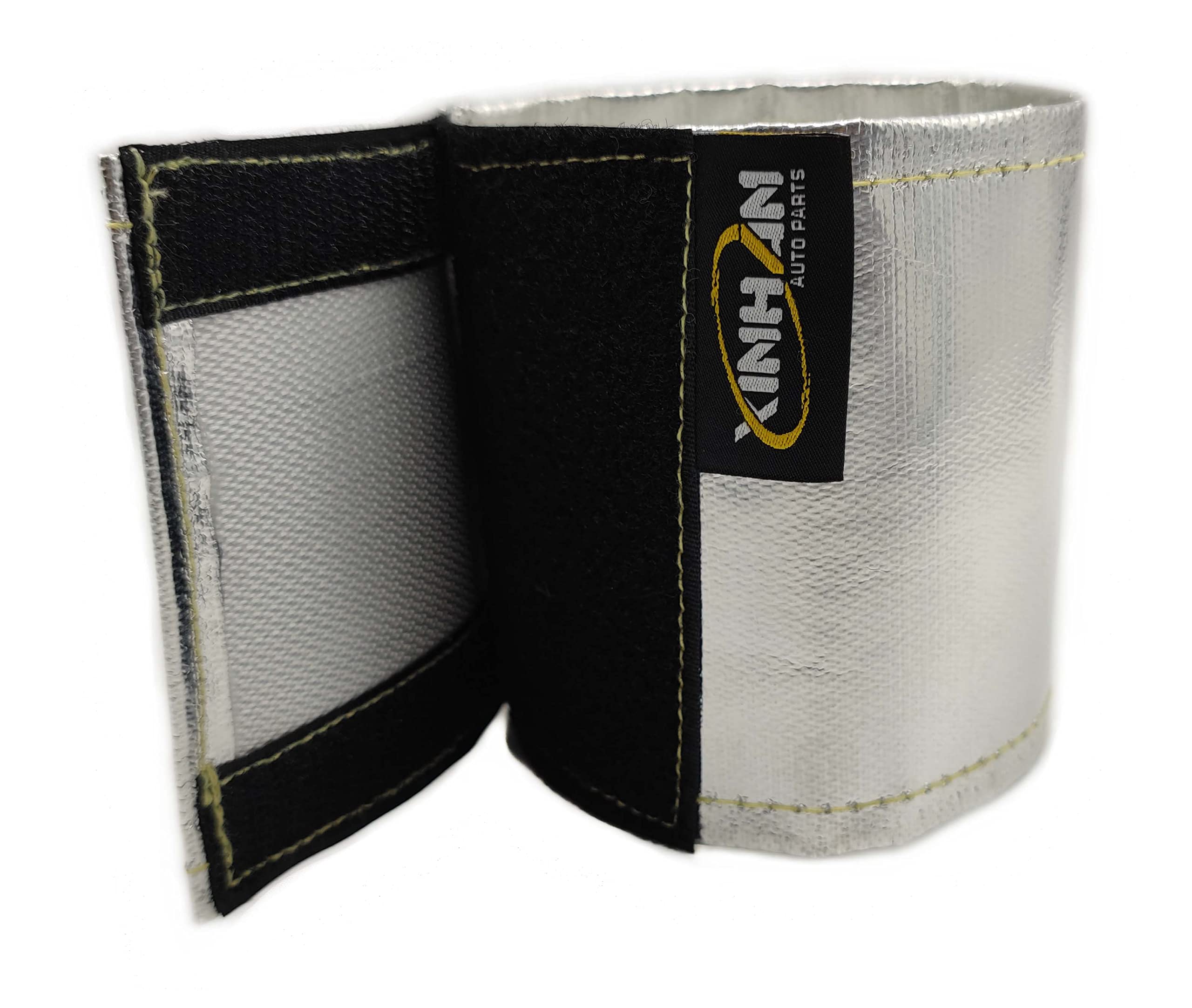 Photo 1 of Xinhan Aluminum fiberglass heat shielding Universal Starter heat shield 7 X 24in and 5.5 x 17in Wrap Self Attaching (5.5" x 17“)
